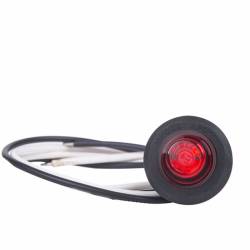 Lampa gabarit fi28, cu LED, incastrabila concava pentru Bullbar, rosie LD2633 Horpol