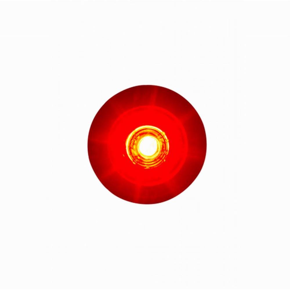 Lampa gabarit fi28, cu LED, incastrabila concava pentru Bullbar, rosie LD2633 Horpol