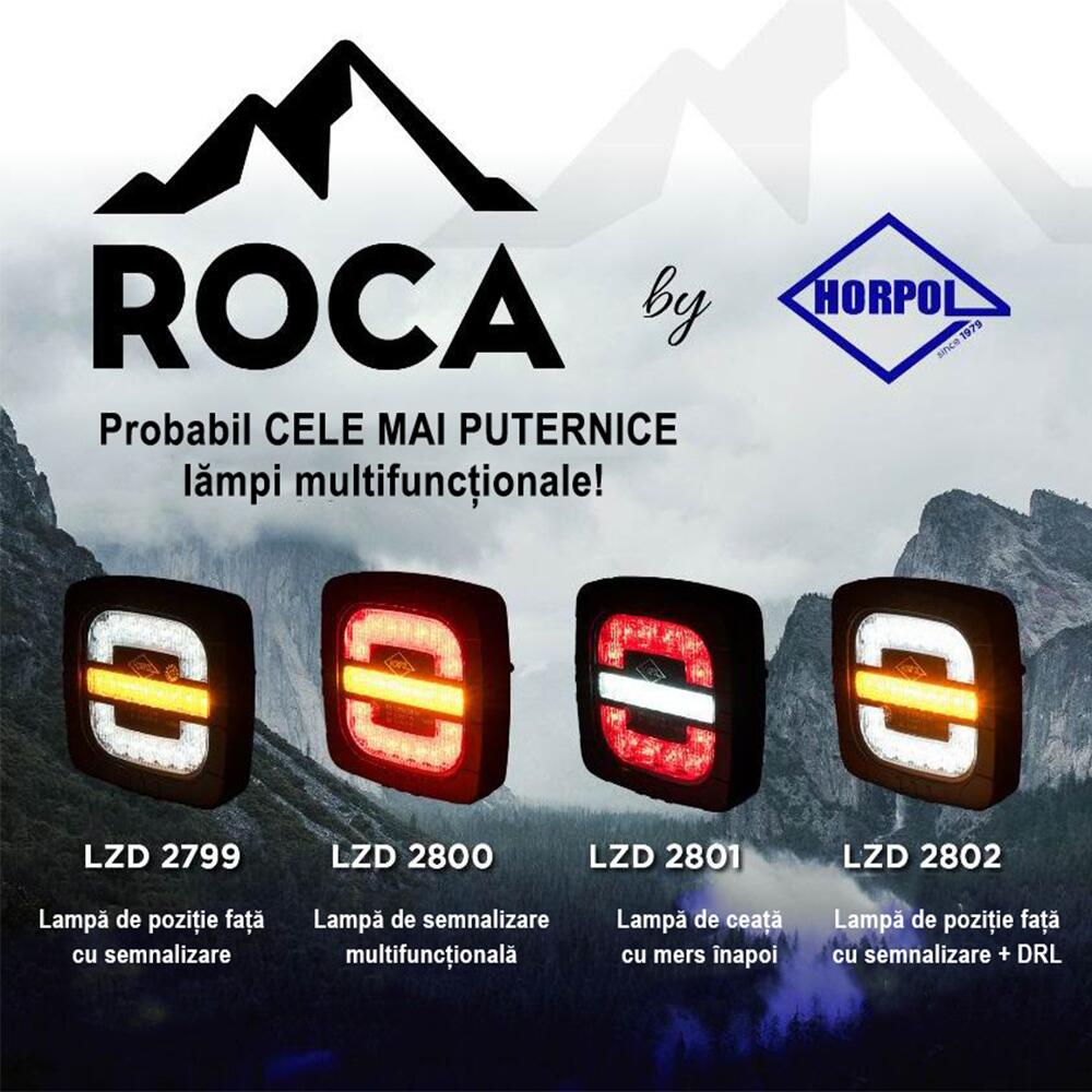 Lampa ceata si mers inapoi, cu pozitie, 12 LED-uri, Roca LZD 2801 Horpol