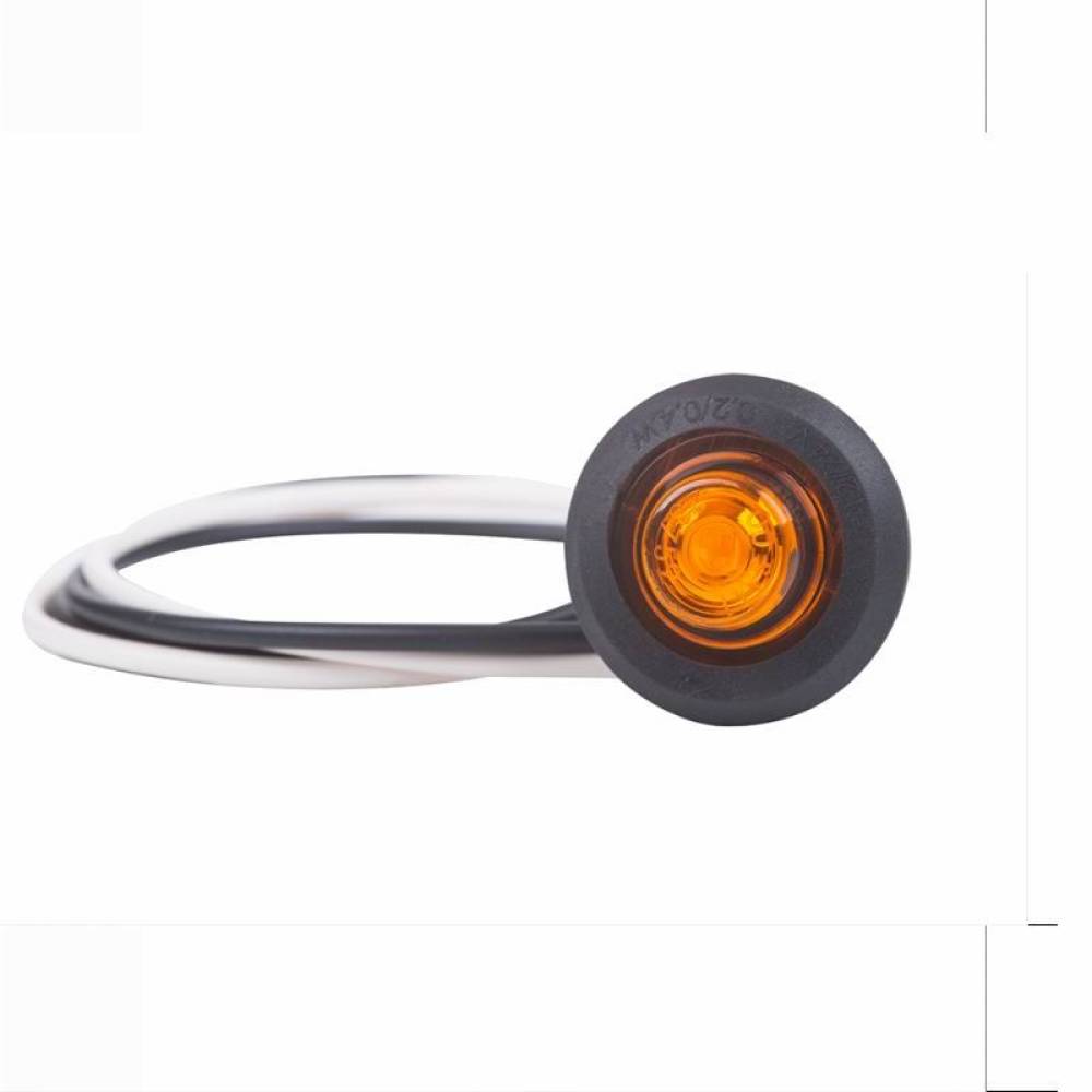 Lampa gabarit fi28 cu LED incastrabila concava pentru Bullbar, galbena LD 2632 Horpol