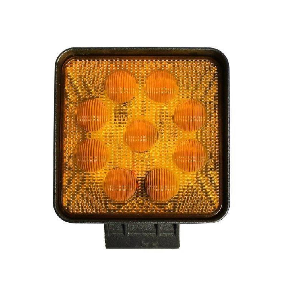Proiector ceata 106x106 9LED 10-30V 27W, 30gr, portocaliu BK69056f
