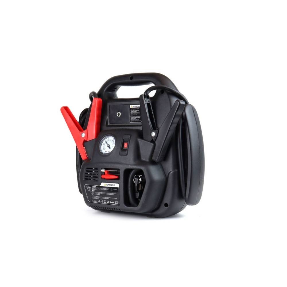 Robot pornire cu compresor, jump starter 17Ah 900A 4 in1, lanterna, USB, priza 12V 02523 Amio