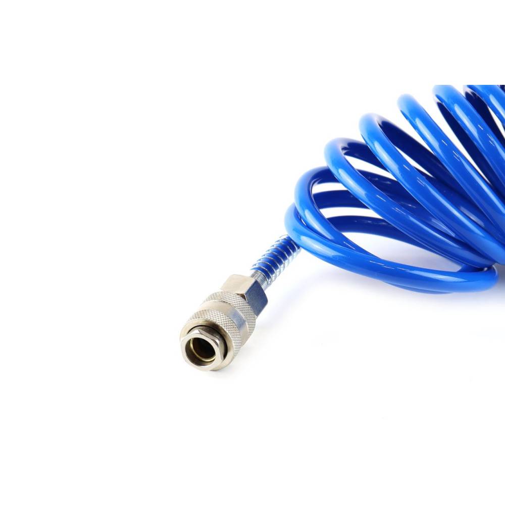 Furtun spiralat pentru aer comprimat 20m, 5/8mm, 8bar, Amio 02604 Furtun spiralat pentru aer comprimat 20m, 5/8mm, 8bar, Amio 02604