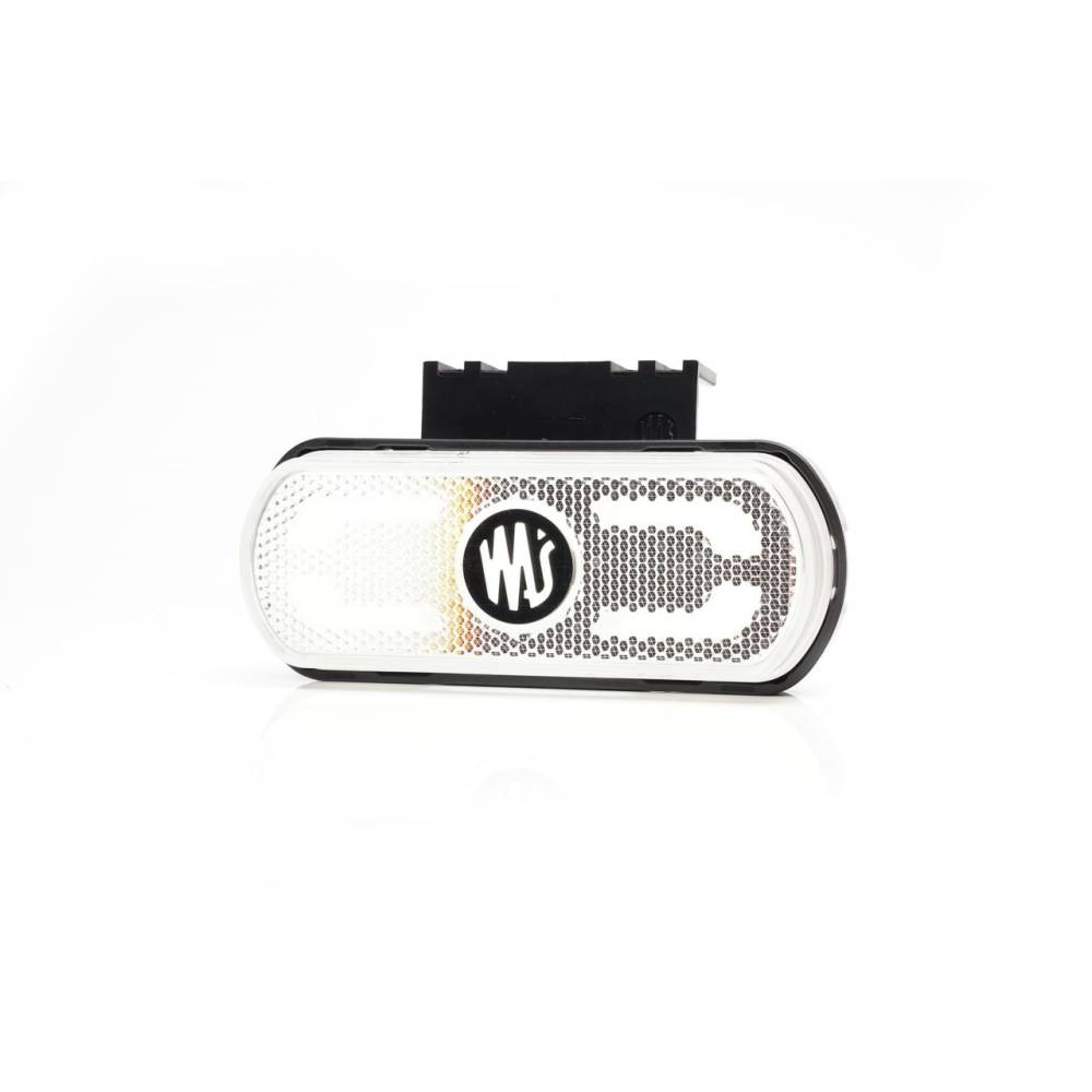 Lampa gabarit 134x53(71) cu suport, 20 LED-uri, alba, cu proiectare lumina la sol, W240 1600 Was
