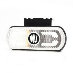 Lampa gabarit 134x53(71) cu suport, 20 LED-uri, alba, cu proiectare lumina la sol, W240 1600 Was