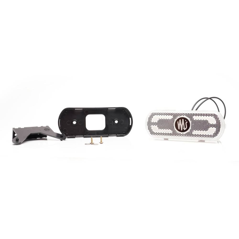 Lampa gabarit 134x53(71) cu suport, 20 LED-uri, alba, cu proiectare lumina la sol, W240 1600 Was