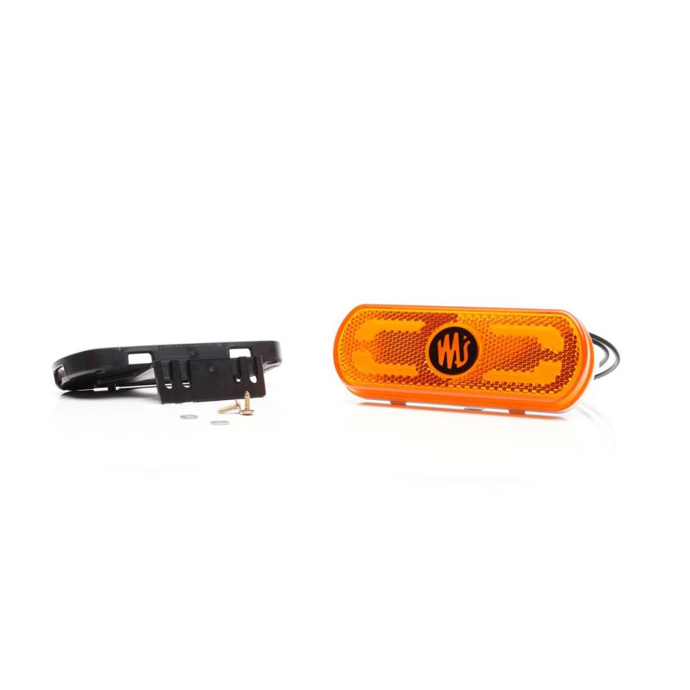 Lampa gabarit 134x53(71) cu suport, 20 LED-uri, galbena, cu proiectare lumina la sol, W240 1598 Was