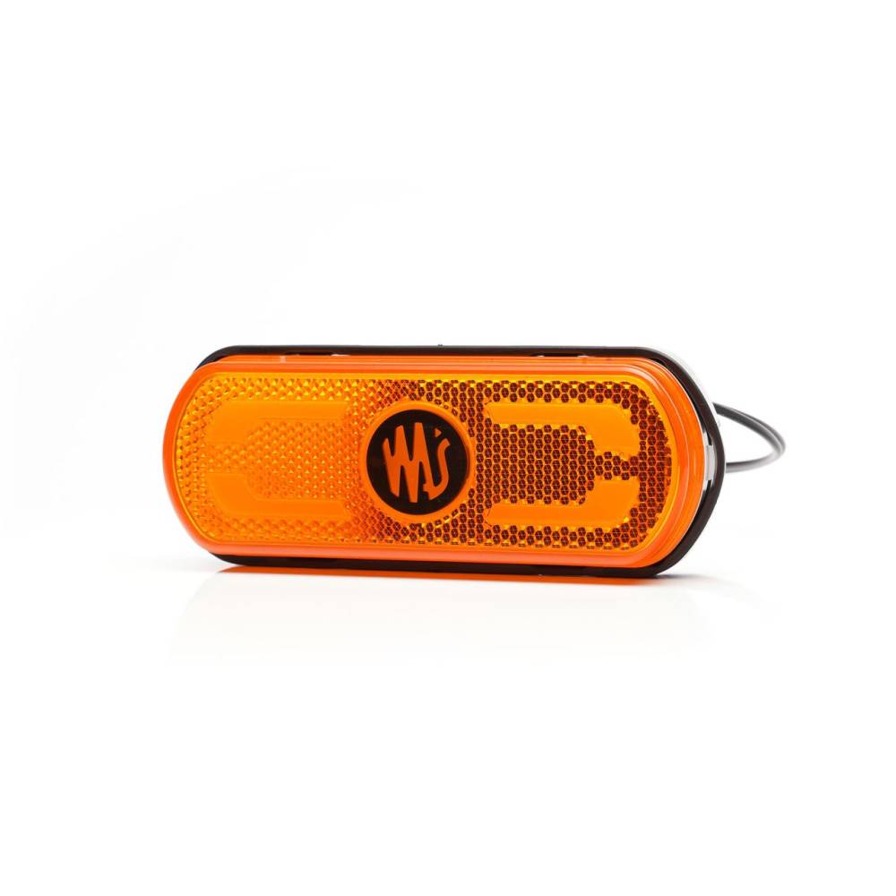 Lampa gabarit 134x53(71) cu suport, 20 LED-uri, galbena, cu proiectare lumina la sol, W240 1598 Was