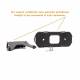 Lampa gabarit 134x53(71) cu suport, 20 LED-uri, galbena, cu proiectare lumina la sol, W240 1598 Was