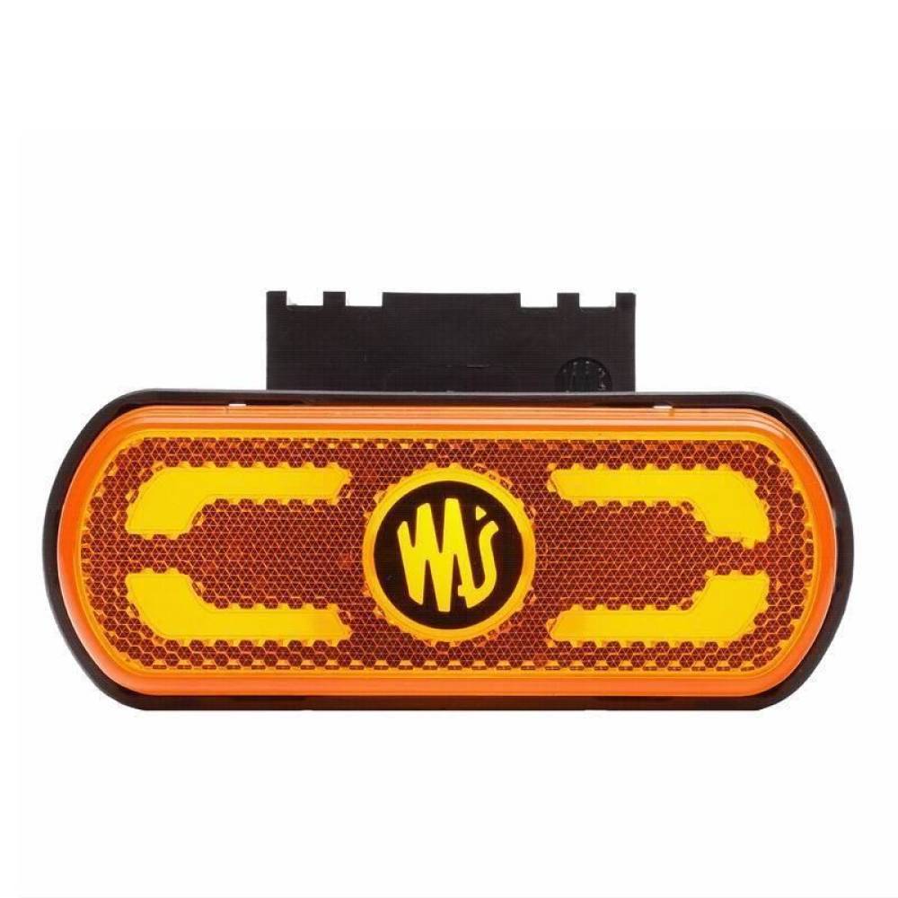 Lampa gabarit 134x53(71) cu suport, 20 LED-uri, galbena, cu proiectare lumina la sol, W240 1598 Was