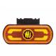Lampa gabarit 134x53(71) cu suport, 20 LED-uri, galbena, cu proiectare lumina la sol, W240 1598 Was