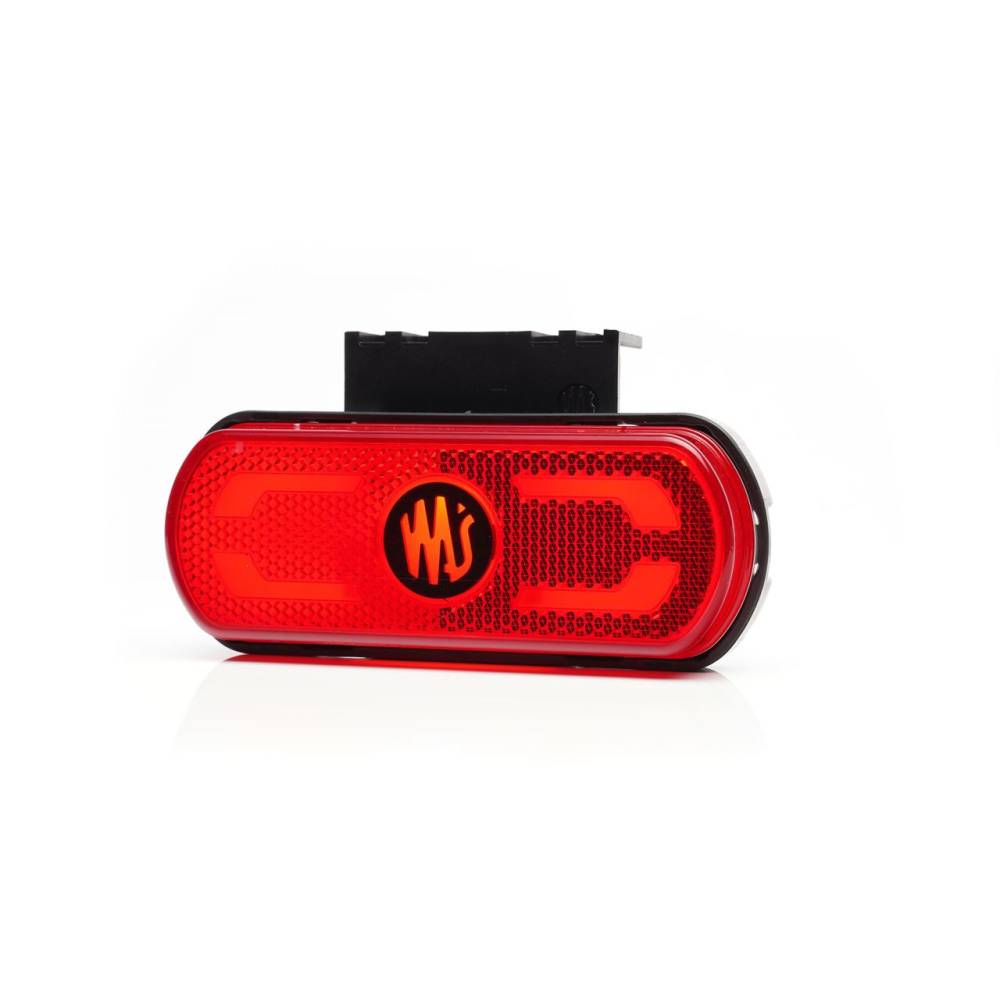 Lampa gabarit 134x53(71) cu suport, 20 LED-uri, rosie, cu proiectare lumina la sol, W240 1599 Was