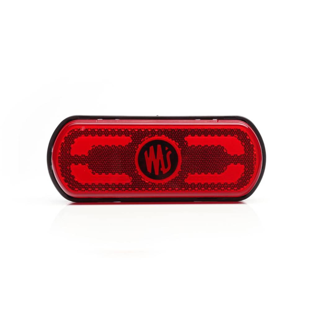 Lampa gabarit 134x53(71) cu suport, 20 LED-uri, rosie, cu proiectare lumina la sol, W240 1599 Was