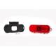 Lampa gabarit 134x53(71) cu suport, 20 LED-uri, rosie, cu proiectare lumina la sol, W240 1599 Was
