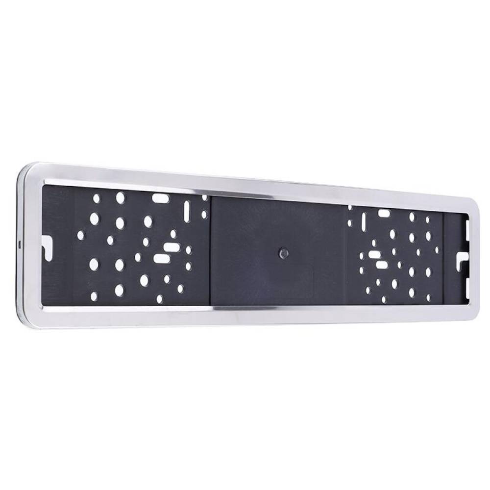 Suport numar cu rama metalica inox, 58475 Carmotion 