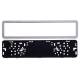 Suport numar cu rama metalica inox, 58475 Carmotion 
