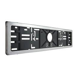 Suport numar cu rama metalica inox, 58475 Carmotion 