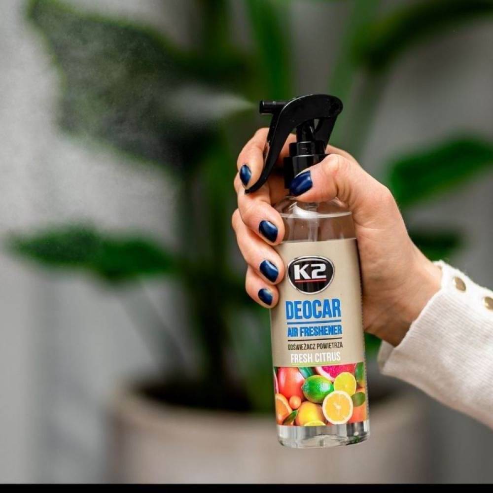 Odorizant cu pulverizator DEOCAR 250ml Fresh Citrus K2 M117FC Odorizant cu pulverizator DEOCAR 250ml Fresh Citrus K2 M117FC