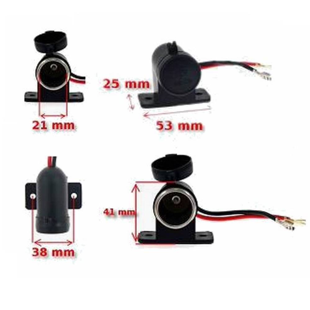 Priza bricheta auto 12-24V, cu capac Carmotion 58050
