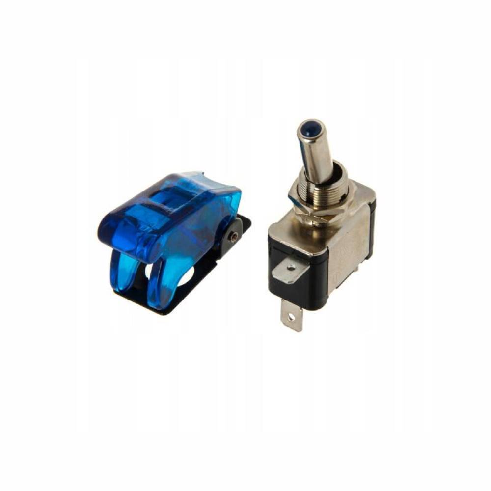 Intrerupator on/off flick 12V, 20A, Led, albastru, Top Gun, 58095 Carmotion Intrerupator on/off flick 12V, 20A, Led, albastru, Top Gun, 58095 Carmotion