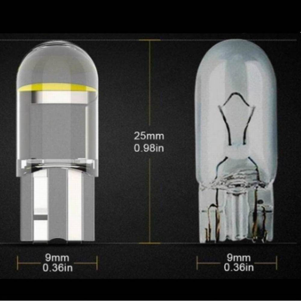 Set 2 becuri T10, LED, 12V, WY5W, galben, Canbus 58272 Vision