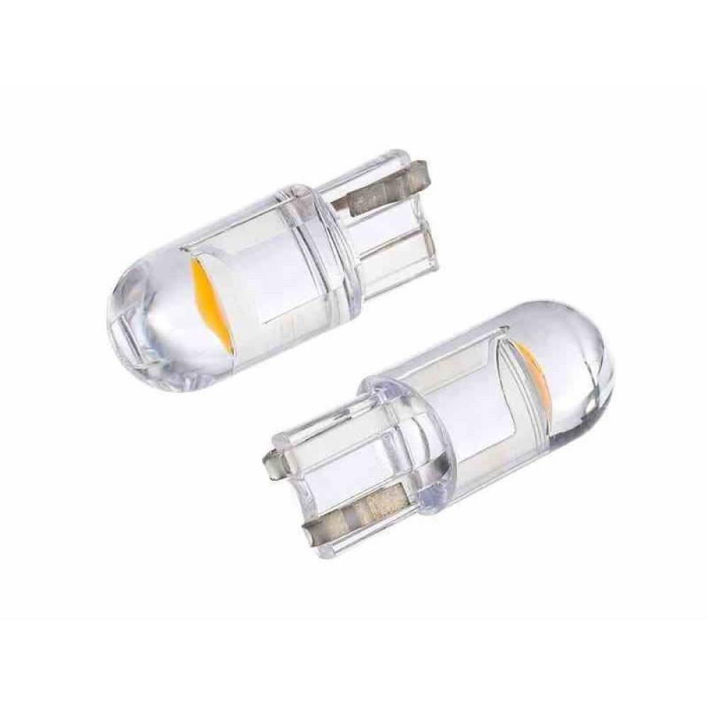 Set 2 becuri T10, LED, 12V, WY5W, galben, Canbus 58272 Vision