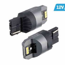 Set 2 becuri semnalizare T20, 6 LED-uri SMD 3020, 12-24V W21W Canbus 58334 Vision