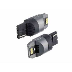 Set 2 becuri semnalizare T20, 6 LED-uri SMD 3020, 12-24V W21W Canbus 58334 Vision