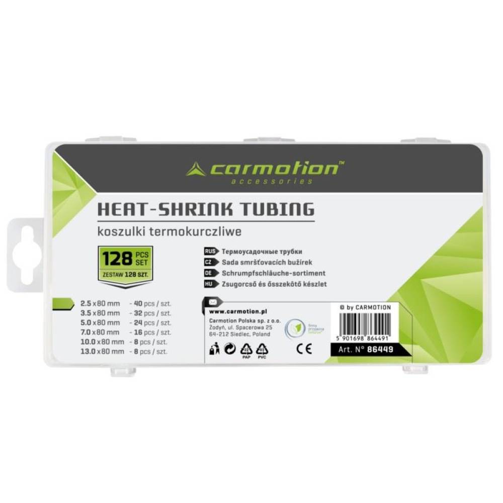 Trusa tuburi termocontractabile varnish 128 bucati, 86449 Carmotion
