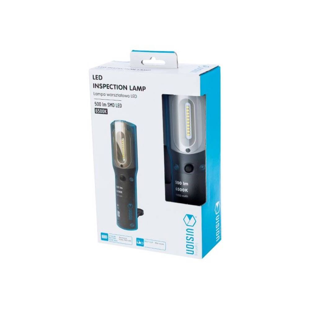 Lanterna lucru LED reincarcabila  USB si 220V, 500lm, 4400mAh, IK07, Vision 63301 Carmotion