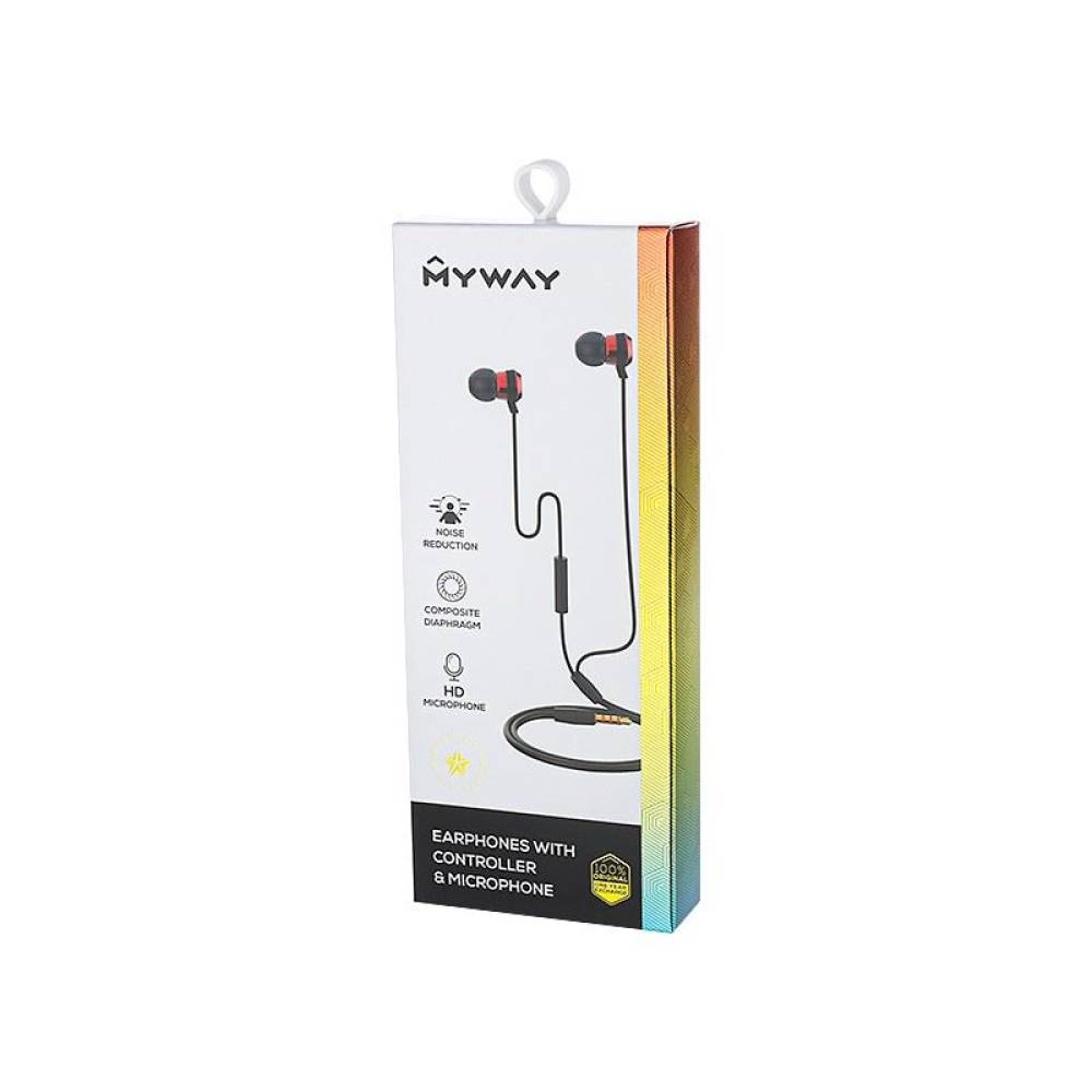 Casti audio cu fir si microfon MYWAY 63080