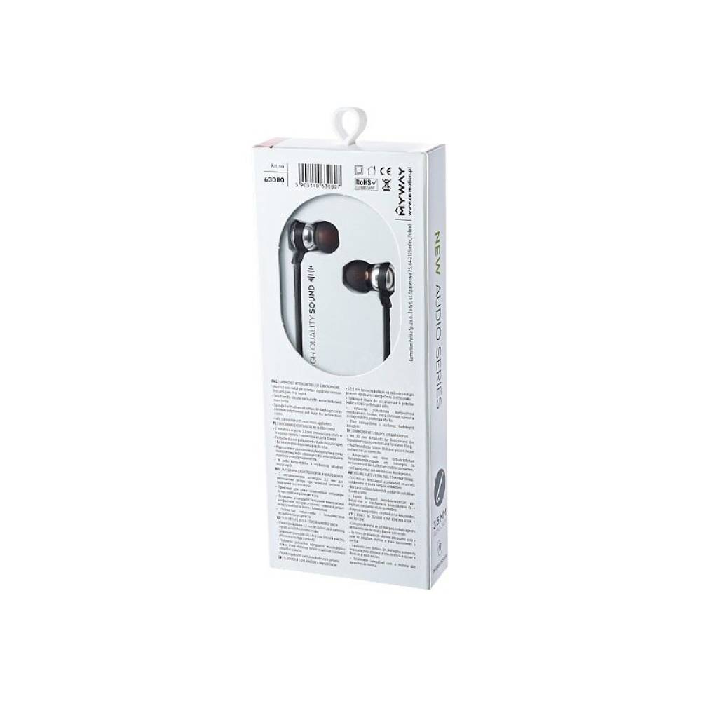 Casti audio cu fir si microfon MYWAY 63080