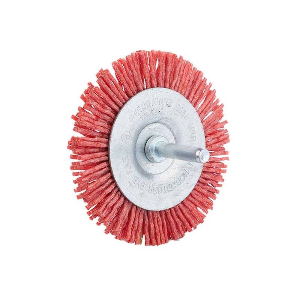 Perie disc nailon 75 mm, ax 6 mm, 63528 Carmotion