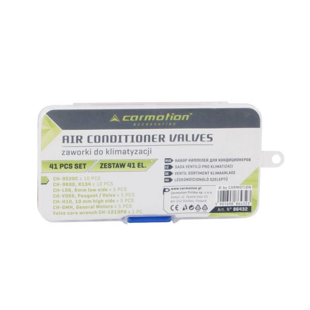 Set 41 bucati, ventile si surubelnita pentru instalatie aer conditionat 86432 Carmotion Set 41 bucati, ventile si surubelnita pentru instalatie aer conditionat 86432 Carmotion