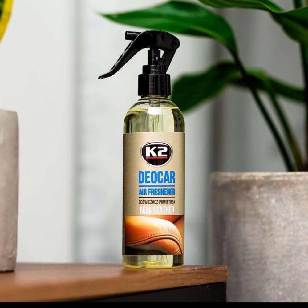 Odorizant cu pulverizator, DEOCAR, 250ml, Real Leather K2 M117RL