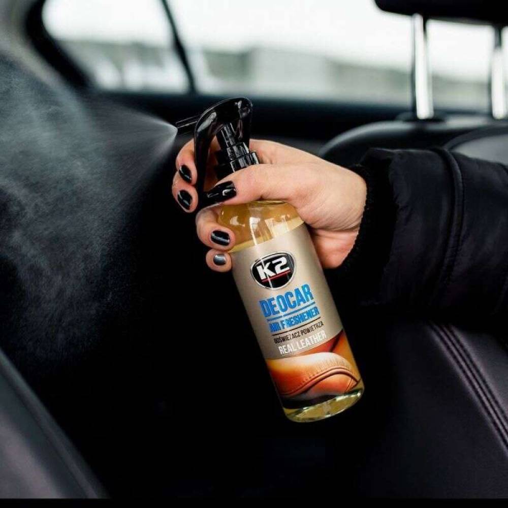 Odorizant cu pulverizator, DEOCAR, 250ml, Real Leather K2 M117RL
