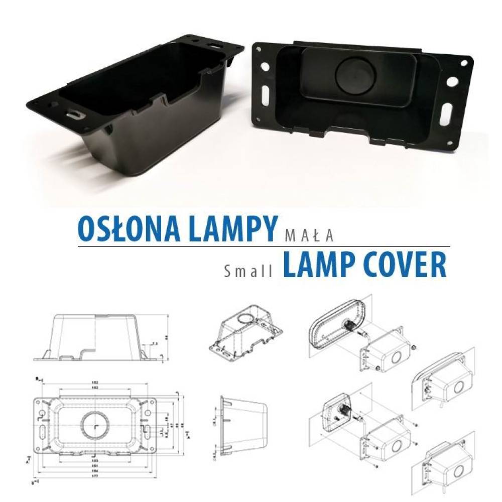 Protectie spate lampa mica Small OSLONA Fristom