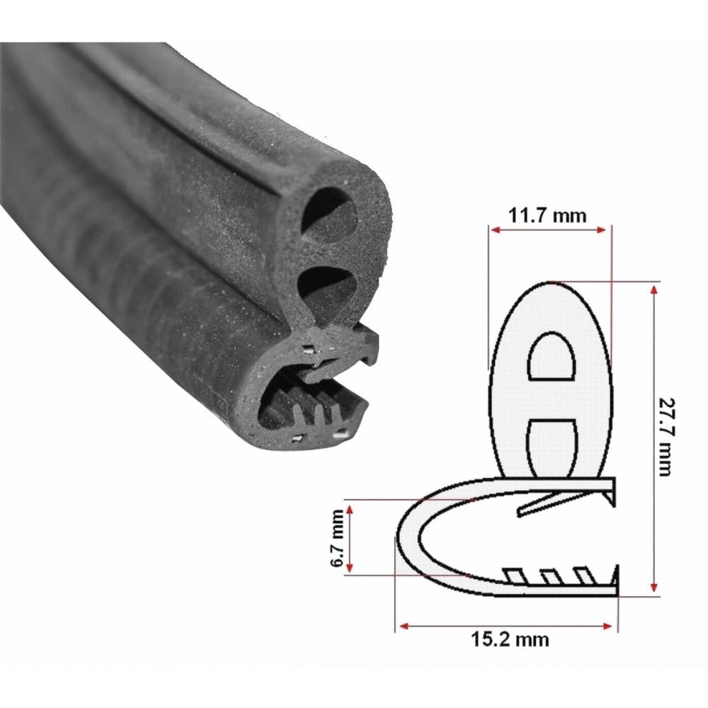 Cheder universal cu interior 6.7mm, lat 2.8cm, rola 4m, lamele otel, cheder tip Case IH, New Holland CG99