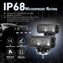 Proiector 118x76 faza lunga, 2 LED-uri, 12-24V, 24W, 1750lm L3420 TruckLed