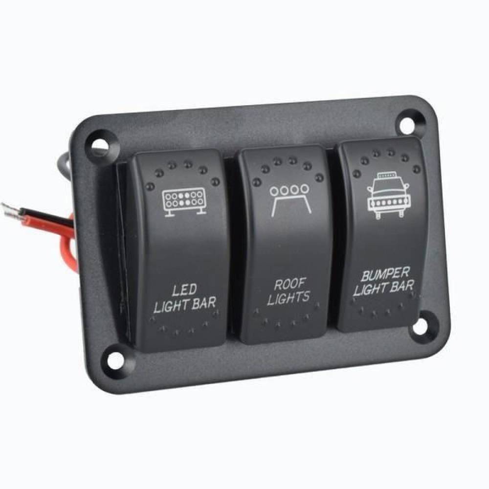 Panou 3 intrerupatoare,12-24V, Led, Light bar, Roof, Bumper \Art SPA03