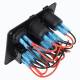 Panou 4 intrerupatoare cu priza 12v, Usb si voltmetru, 12-24v, \Art SPA21