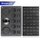 Panou 5 intrerupatoare cu priza 12v, 2x Usb si voltmetru, 12-24v,15x11cm SPA37