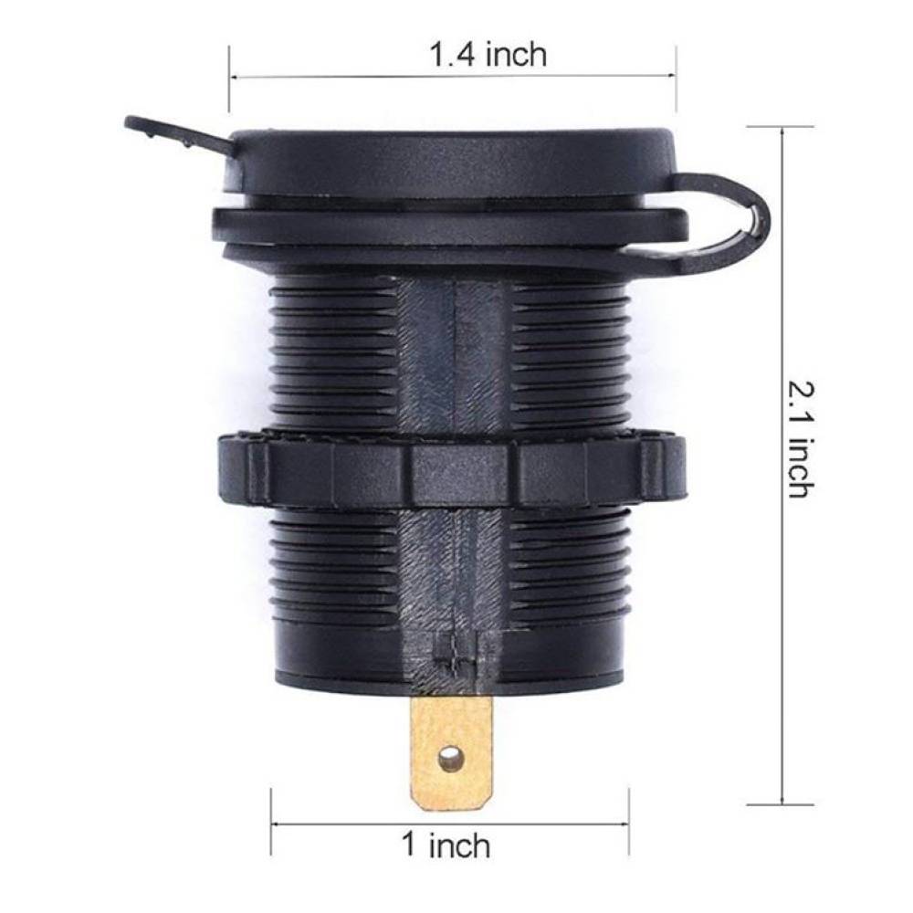 Priza USB tip C Pd si USB Qc3.0 cu voltmetru, LED,12-24V, DS2052