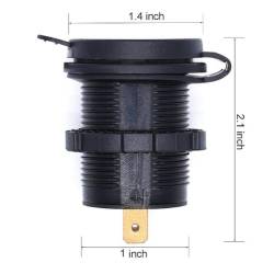 Priza USB tip C Pd si USB Qc3.0 cu voltmetru, LED,12-24V, DS2052