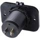 Priza cu 2 USB incastrabila, 12-24v, cu LED albastru SPP03