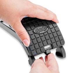 Pompa aer picior 1 cilindru cu husa Pedal Power PRO Heyner 215.010 Black Edition