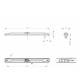 Lampa gabarit 234x24 LED, rosie LD999 Horpol