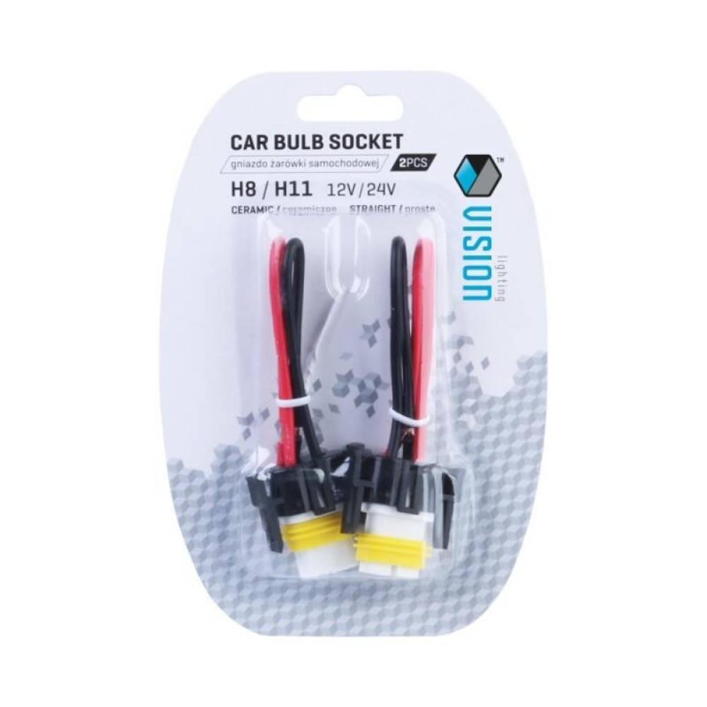 Mufa bec pentru H8 si H11, set 2 bucati Vision 58899 Carmotion Mufa bec pentru H8 si H11, set 2 bucati Vision 58899 Carmotion