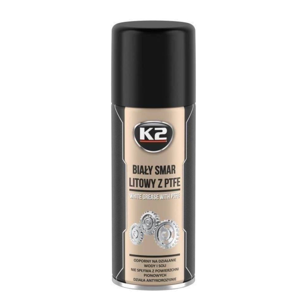 Spray vaselina cu Litiu si PTFE, teflon, alba, 400ml Bialy Smar Litowy W121 K2