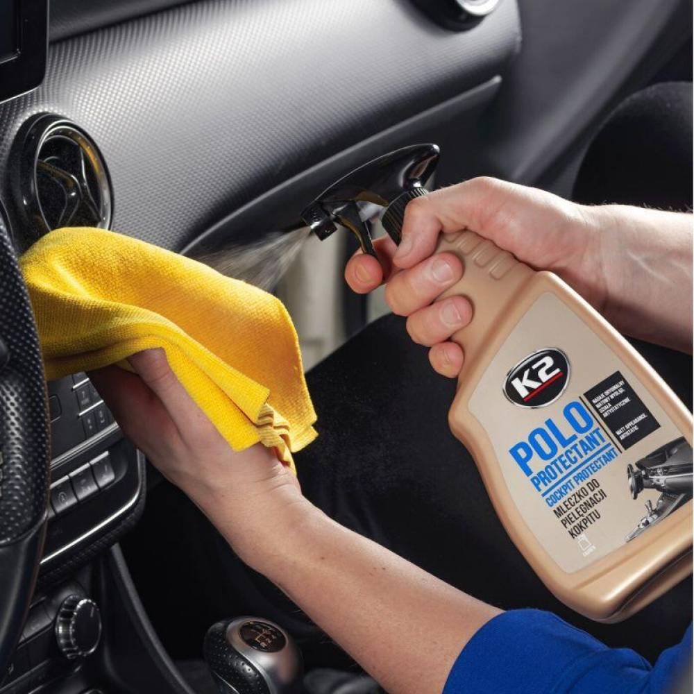 Solutie intretinere bord mat si semi-mat, parfumata, aroma Fahren, 770ml, Polo Protectant K417BL K2 Solutie intretinere bord mat si semi-mat, parfumata, aroma Fahren, 770ml, Polo Protectant K417BL K2